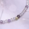 珍珠小紫晶×固定式串珠手鍊-第6張