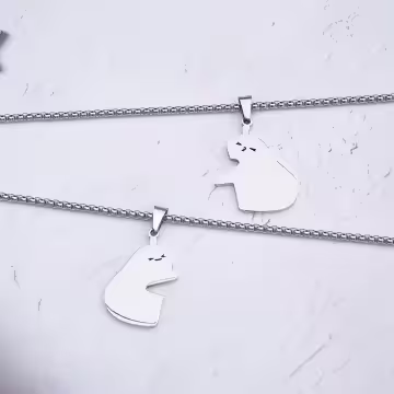 316鋼飾×貼貼小可愛×姐妹閨蜜情侶項鍊組