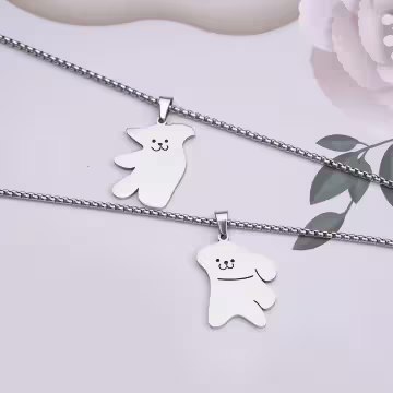 316鋼飾×跟你黏踢踢×姐妹閨蜜情侶項鍊組