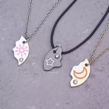 星星太陽月亮×姐妹閨蜜項鍊組