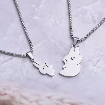 316鋼飾×兔gether×姐妹閨蜜情侶項鍊組