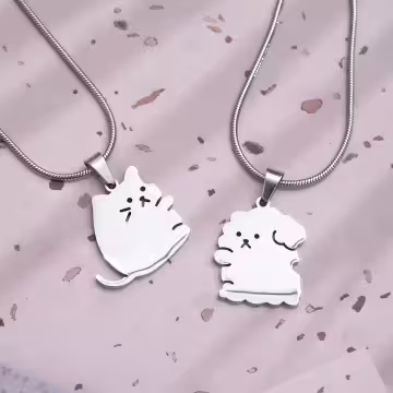 316鋼飾×汪喵一家親×姐妹閨蜜情侶項鍊組